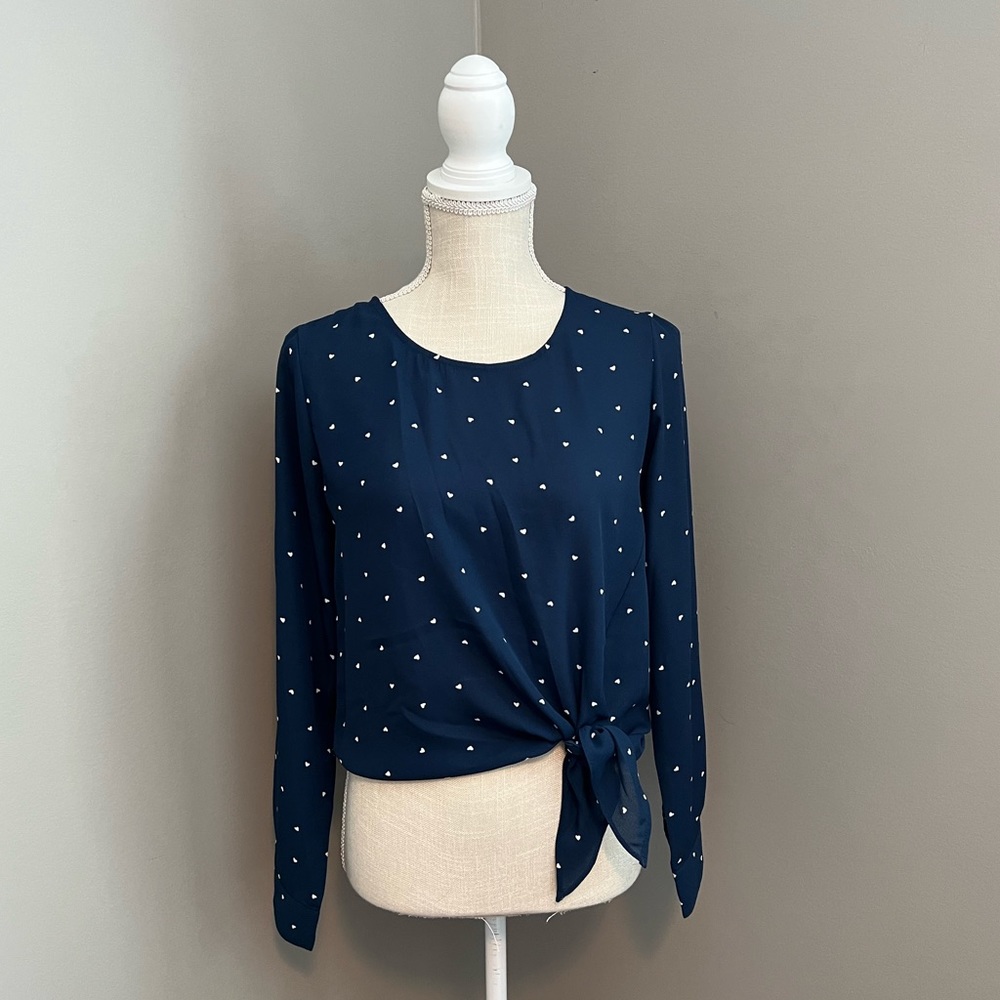 Heart Print Top